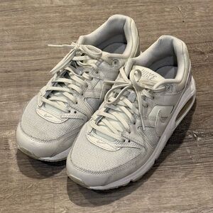 Nike White Low-Top Mesh & Leather Sneakers